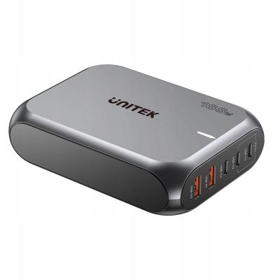 4. Stationary GaN charger UNITEK P1234AGY01-EU 188W 3xUSB-C 2xUSB-A