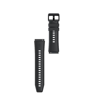 4. Silicone Strap for Huawei Watch GT 2 / 3 / 4 / 2 Pro / 3 Pro / 4 Pro / GT 2e - Black