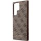6. Guess GUHCS23LG4GFBR S23 Ultra S918 brown/brown hard case 4G Metal Gold Logo