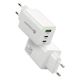 4. EVERACTIVE GAN WALL CHARGER 1 X USB, 2 X USB-C QUICK CHARGE 4+ 65W WHITE SC-655Q