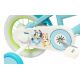 3. TOIMSA Bluey 12" Children's Bicycle Blue and Lime