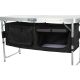 20. FOLDABLE CAMPING TABLE 120x47x70/62/54CM WITH WARDROBE 33x30x36CM