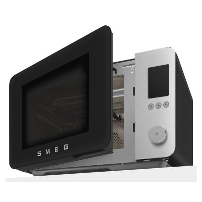 5. Smeg MOC02BLMEU Microwave Oven Black Combination Microwave Oven Countertop 27 L 900 W