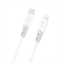 Dudao L25SX 30W USB-C - Lightning Cable with Soft Silicone Braid 2m - White
