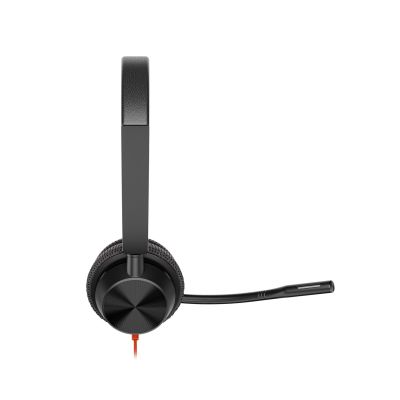 302. Poly Blackwire 3325 Stereo MS Teams Certified USB-C Headset +3.5mm Plug +USB-C/A Adapter 8X222AA