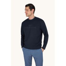 Paul&Shark men's cotton and lyocell sweatshirt, navy blue 26411803-50