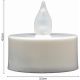 6. SET OF 4 TEA LIGHT LED TIMER CANDLES WHITE