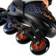 6. NH18190A 4-in-1 BRAVE BLUE-ORANGE ROLLER SKATES SIZE S (29-33) WITH NILS EXTREME HOCKEY BOARD