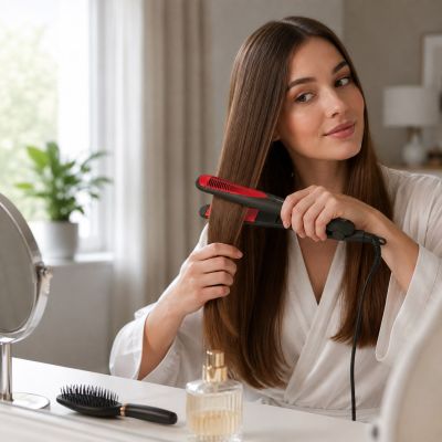 14. Esperanza Brilliant EBP004 Hair Straightener (35W; black)