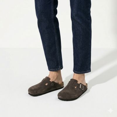 5. Women's brown leather closed-toe mules Vinceza 101332