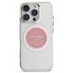3. Guess IML Metal Colored Circle Classic Logo MagSafe iPhone 16 Pro Case - Pink