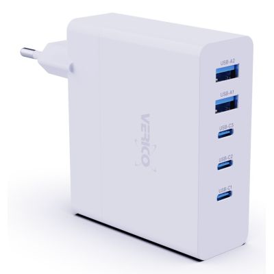 4. Verico 4OJ-ABGWE1-N1 Mobile Device Charger Laptop, Smartphone, Tablet, Phone White AC Fast Charging Internal