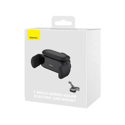 8. Electric car holder with solar panel for Tesla Model 3 / Y Baseus T-Space - black