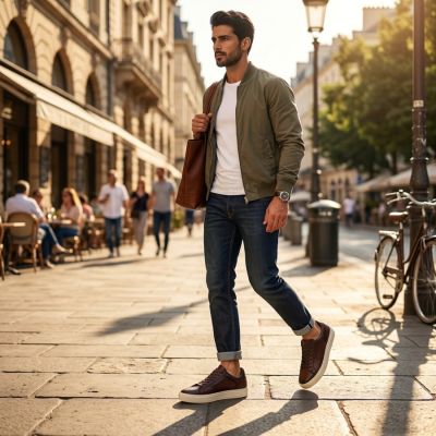 7. Men's brown shoes Vanhorn 18301
