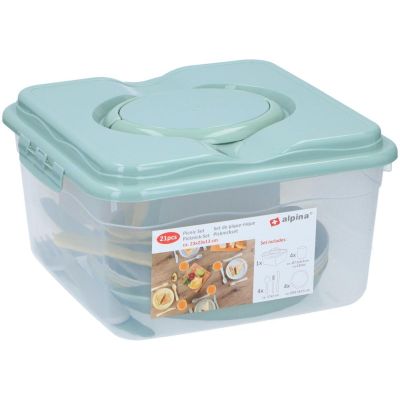 48. ALPINA SET OF TOURIST AND PICNIC UTENSILS 21 PIECES