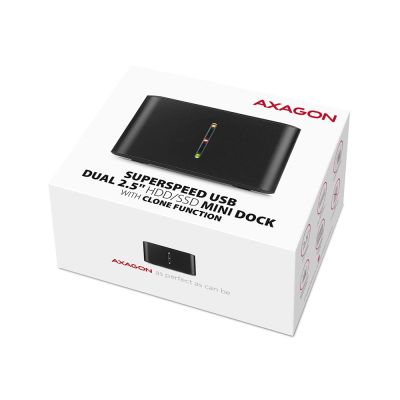 11. Axagon ADSA-D25 Hard Drive Docking Station USB 3.2 Gen 1 (3.1 Gen 1) Type micro-B Black