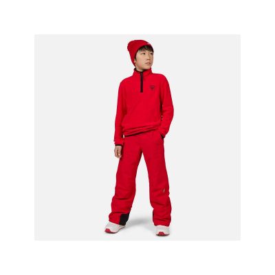 2. Rossignol Jr Strawpile Fleece Half-Zip Pullover, red