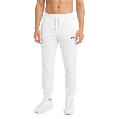 Fila men's cotton sweatpants white comfortable sporty style