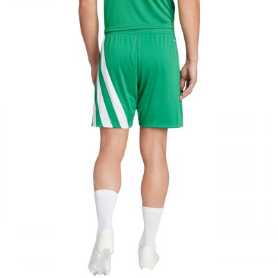 2. Men's adidas Fortore 23 shorts green and white IQ3209