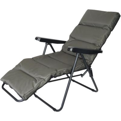 3. GARDEN ARMCHAIR WITH FOOTREST 57x83x106CM GREY-GREEN