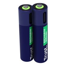 Trust AAA Batteries USB-C RECHARGEABLE BATTERIES 2P