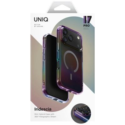 6. Uniq Iridescia Case for iPhone 17 Pro Magclick Charging - Multicolor
