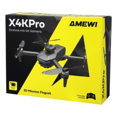 2. Amewi X4KPro 4-Rotor Quadcopter 3840 x 2160 px 1500 mAh Gray