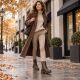 9. Brown women's leather worker boots Rieker 75800-25