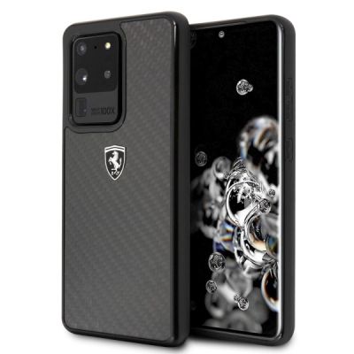 Ferrari Carbon Heritage Case for Samsung Galaxy S20 Ultra - Black