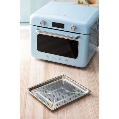 32. Smeg COF01PBEU Small Blue Steam Oven Buttons, Rotary