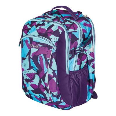 2. Herlitz Ultimate CamoPurple Backpack School Backpack Blue, Purple Polyester