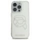 3. Karl Lagerfeld IML Rhinestones Karl Head Case for iPhone 16 Pro - Clear