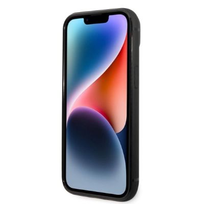 5. Karl Lagerfeld Signature Logo Cardslot case for iPhone 14 Plus - black