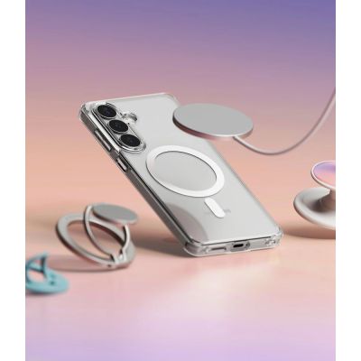 8. Ringke Fusion Magnetic MagSafe Case for Samsung Galaxy S26+ - Transparent