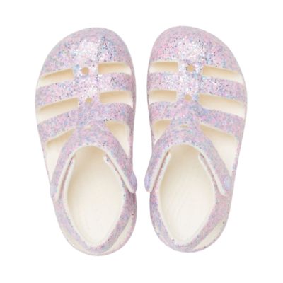 4. Crocs Classic Glitter Fismerman Pink 212644 0WV Kids' Sandals