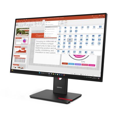 2. Lenovo ThinkVision T27-40 27" IPS FHD AG 4ms 300nits 120Hz HDMI, DP USB Webcam Eclipse Black