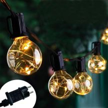 PARTY LIGHT OUTDOOR GARLAND 20 BULBS 100LED 5.8M 230V