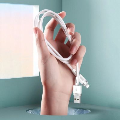 3. Joyroom Liquid Silicone Data Cable N2 USB-A / Lightning 2.4A 1.2m - White