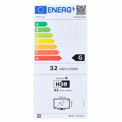 54. MONITOR SAMSUNG LED 34" LS34C652UAUXEN 100Hz
