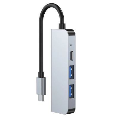 3. HUB Tech-Protect V2 4in1 USB-C - USB-A 3.0 / USB-A 2.0 / USB-C / HDMI - gray