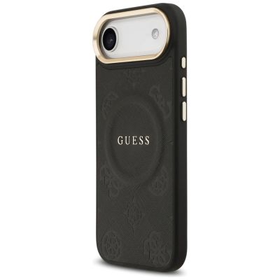 2. Guess Peony Hot Stamp MagSafe Case for iPhone Air - Black