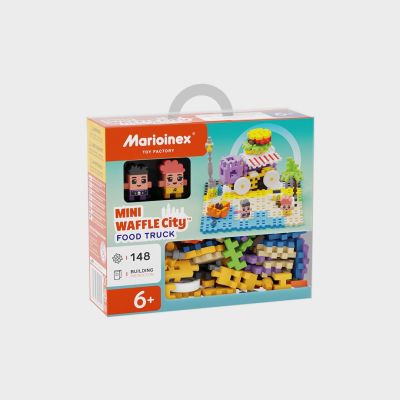 3. Marioinex Mini Waffle Building Blocks - City: Food Truck, 148 pieces