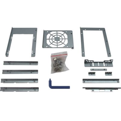 10. Inter-Tech 4U-4424 Rack Black, Silver