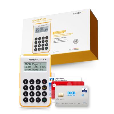 Reiner SCT cyberJack one USB chip card reader White, Yellow