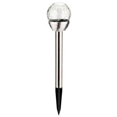 7. SOLAR LAMP GLASS BALL 7.5x34CM RGB