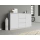 6. Chest of Drawers 2 Doors 3 Drawers White