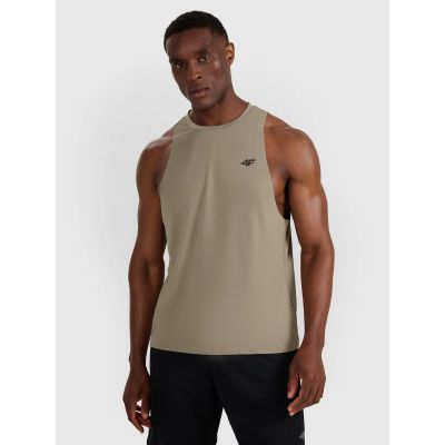 Men's quick-drying training tank top 4F 4FWAW25TFSLM554-43S