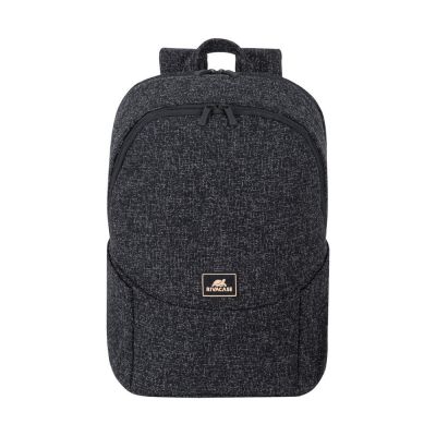 2. RIVACASE Anvik 15.6" laptop backpack, 15L, black, made of waterproof material, pockets for a 10.5" tablet, smartphone, documents, accessories, bottle