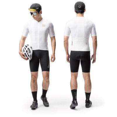 3. Rockbros YDDX011 Diamond Short Sleeve Cycling Jersey Size L - White