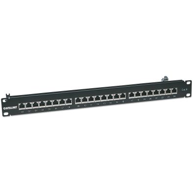 9. Intellinet Patch panel 19'' 24 ports STP cat. 6 black